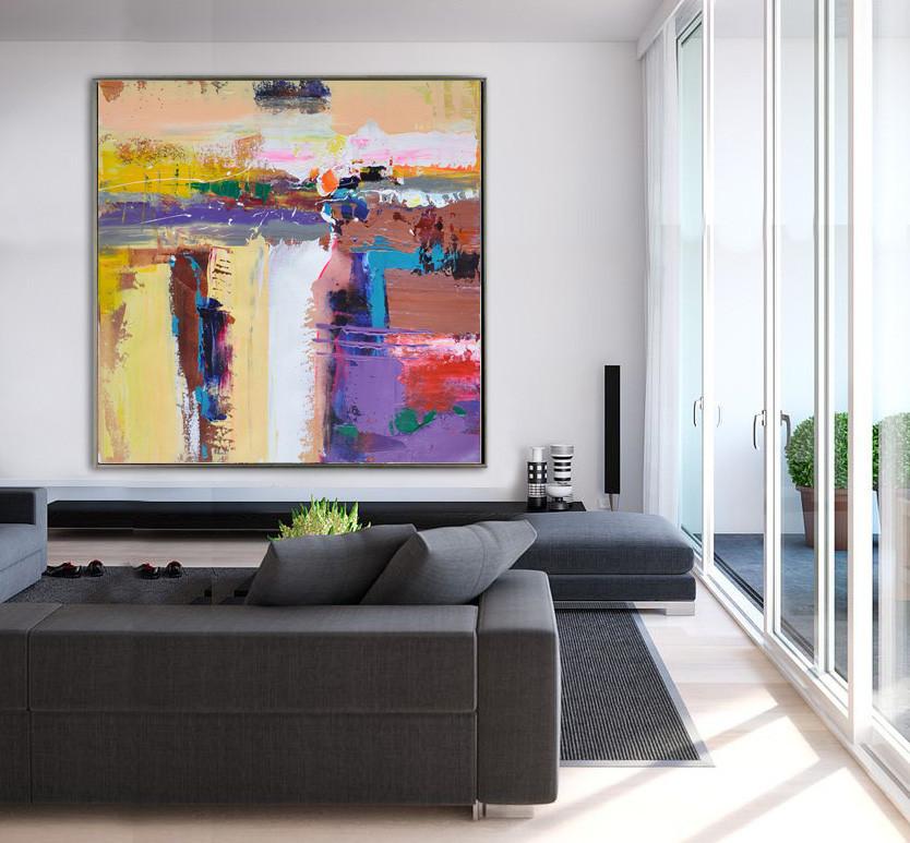 Palette Knife Contemporary Art #L6A - Click Image to Close